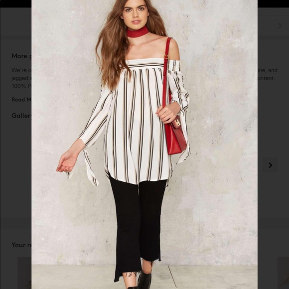 1️⃣✅ line by me striped top - Picture 4 of 5